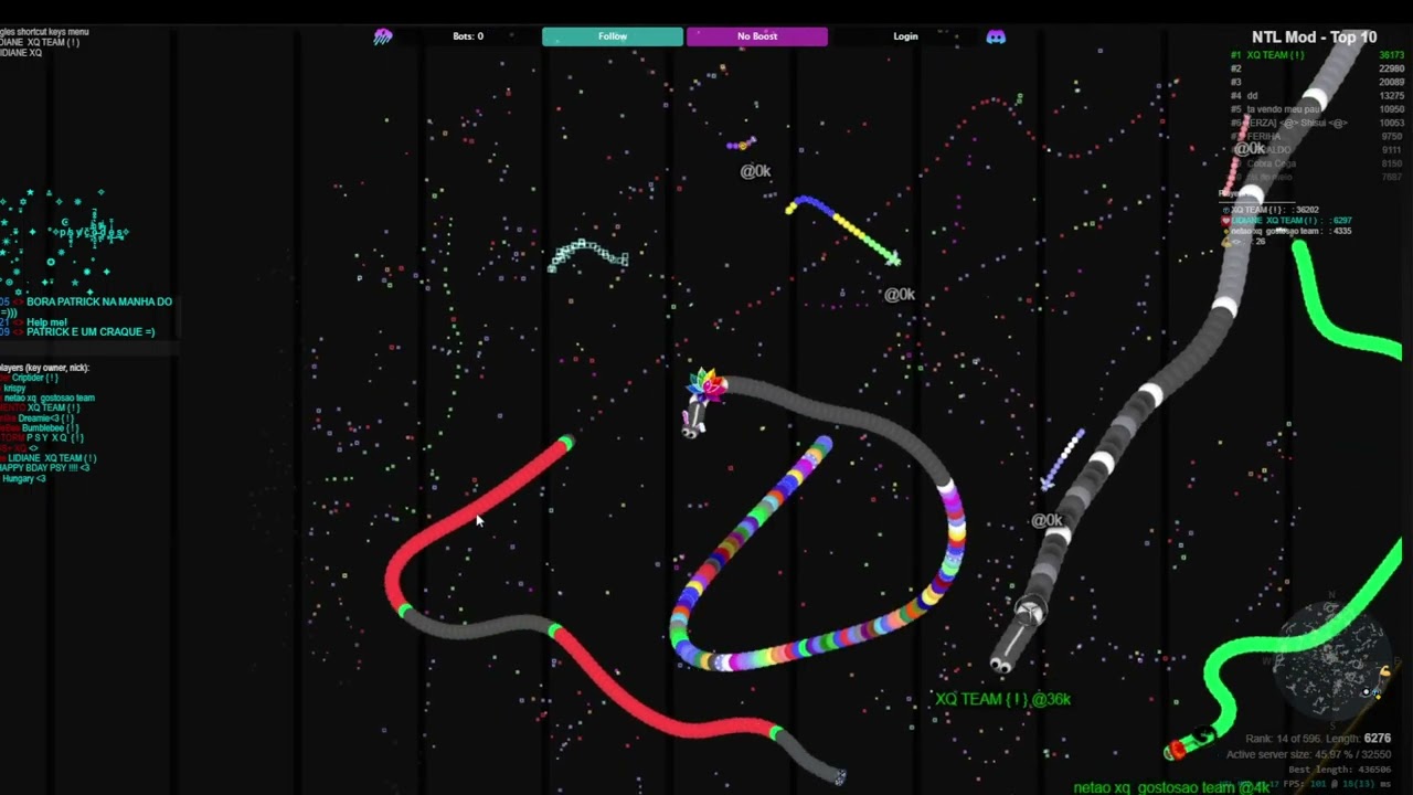 OS MAIORES CAMPEÕES DO SLITHER IO