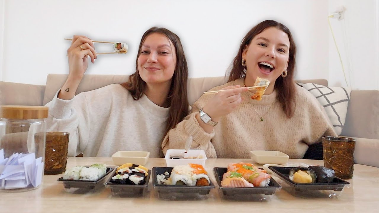 MEGA SUSHI MUKBANG met Aimée 🍣🍤