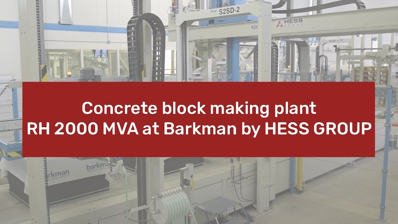 Concrete block plant RH 2000 MVA at Barkman by HESS GROUP