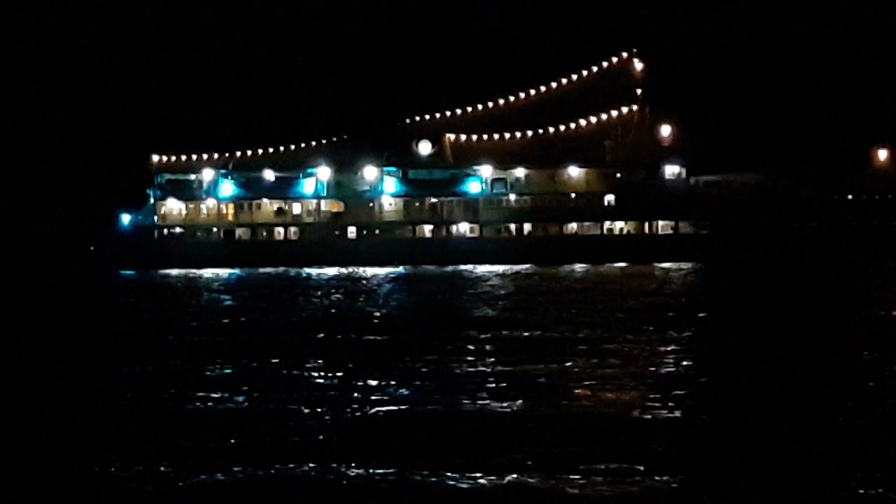 Mv Victoria at night in Lake Victoria -Bukoba to Mwanza