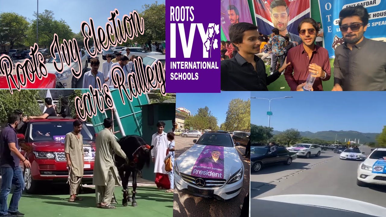 Roots Ivy Election Cars Ralley Vlog ! Islamabad F8 campus