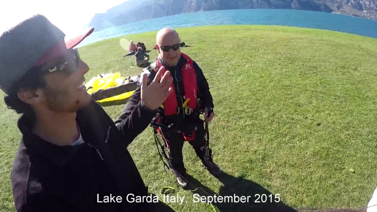 Paragliding fun at Lake Garda - Guided by Pal Takats - Stall, collapses, fail, twists