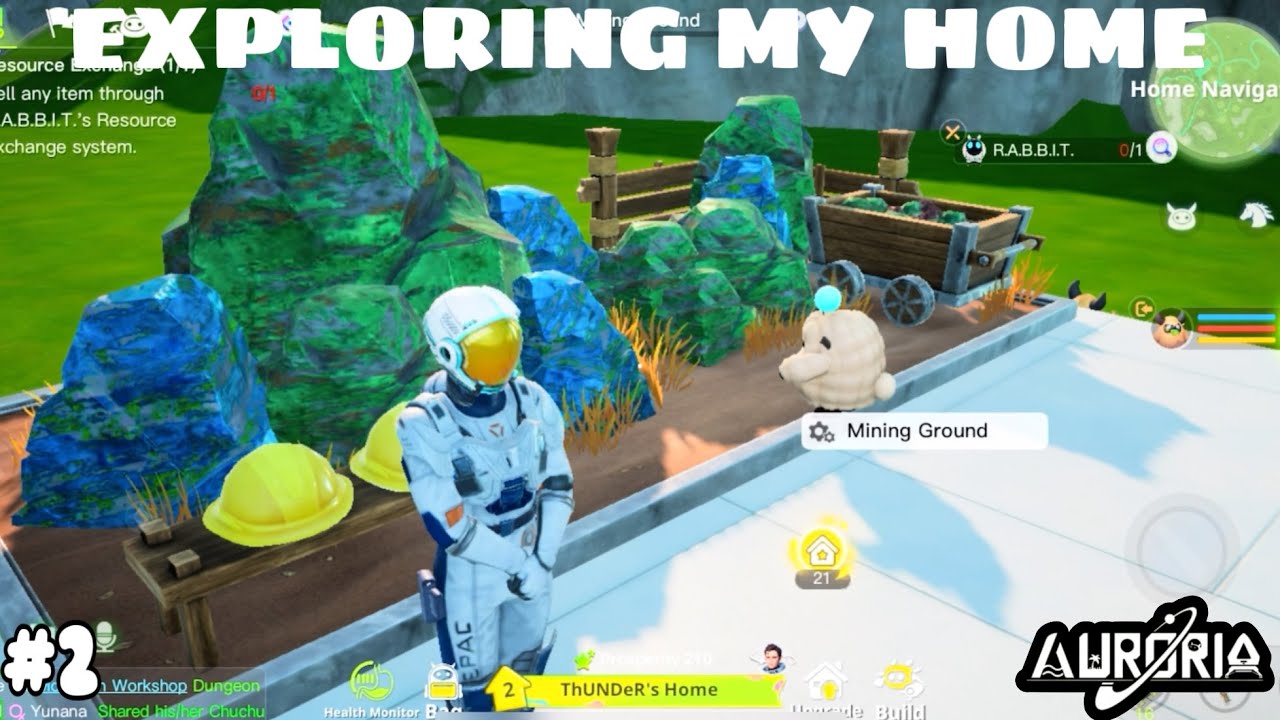 EXPLORING MY HOME BASE | AURORIA | OPENOPEN WORLD GAME | PART 2