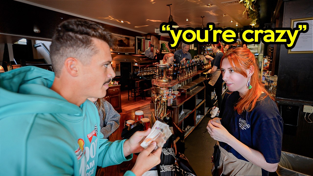 Tipping Bartenders &pound;500 In England!!
