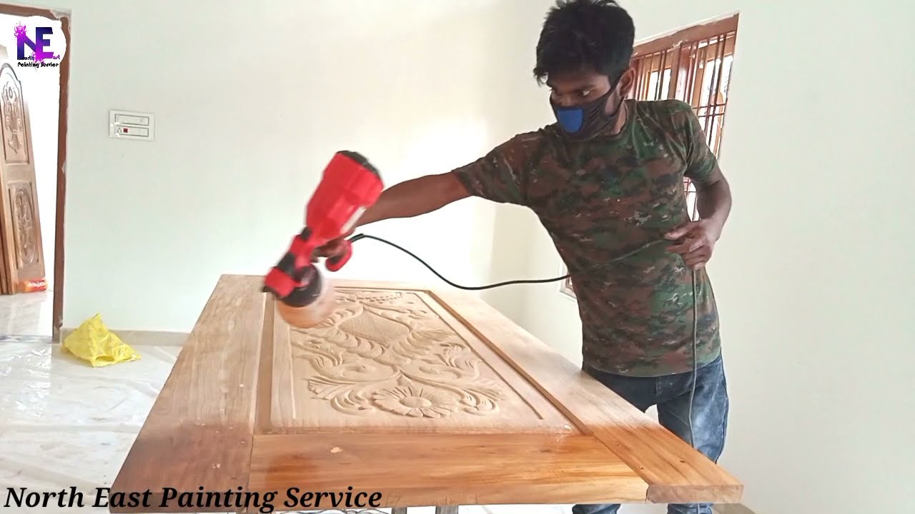 Build skill pro spary painting machine//Natural Varnish