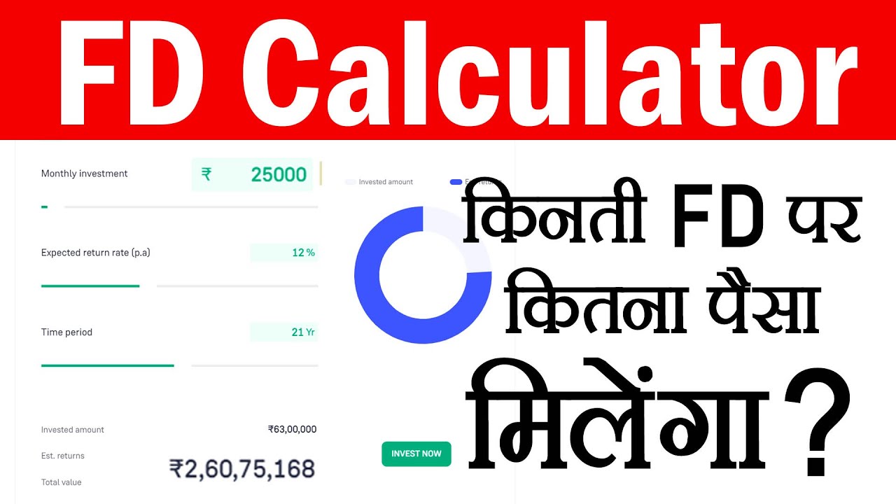 fd calculator online | fd karane se kitna paisa milta hai