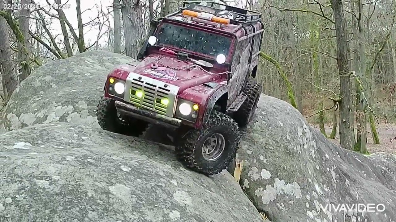 T-rex à Larchant - Traxxas trx4 Rc Scale Crawler 1/10