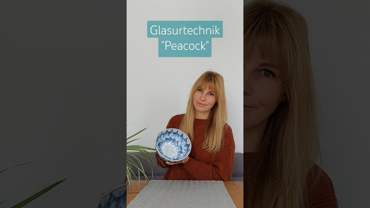 Glasurtechnik Peacock #glasieren #keramik #glasur #botz #ton #t&ouml;pfern #pottery #glaze #ceramics