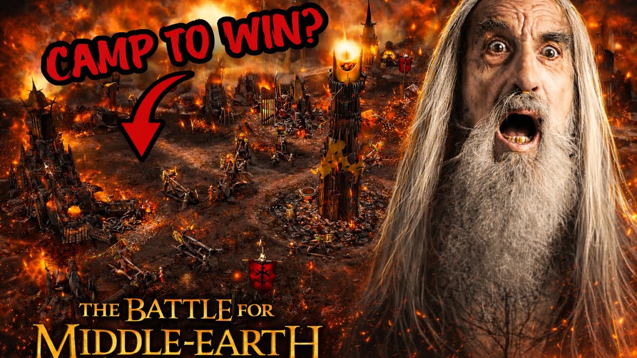 Camp to win? Isengard faces Mordor! | BFME1 Online Gameplay