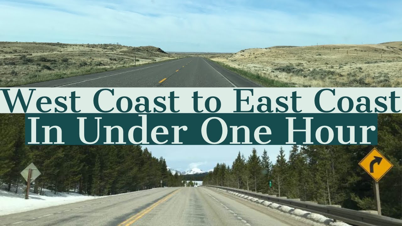 Fastest Cannonball Run | Drive Across America in One Hour | Time-Lapse | 4k