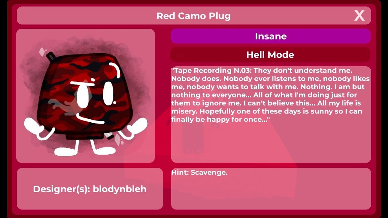 How to get Red Camo Plug
