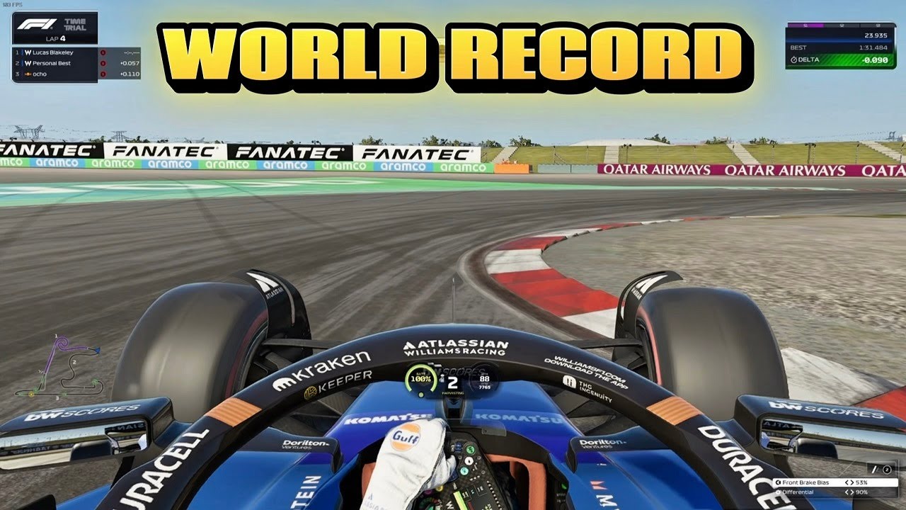 F1 25 China World Record | 1:31.402 Lucas Blakeley