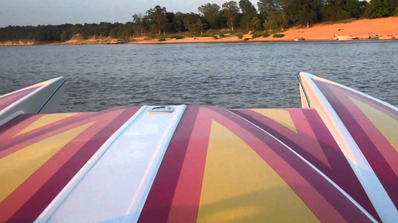 Onboard Cam...Eliminator Daytona Jet Boat..Blown BBC..making two passes