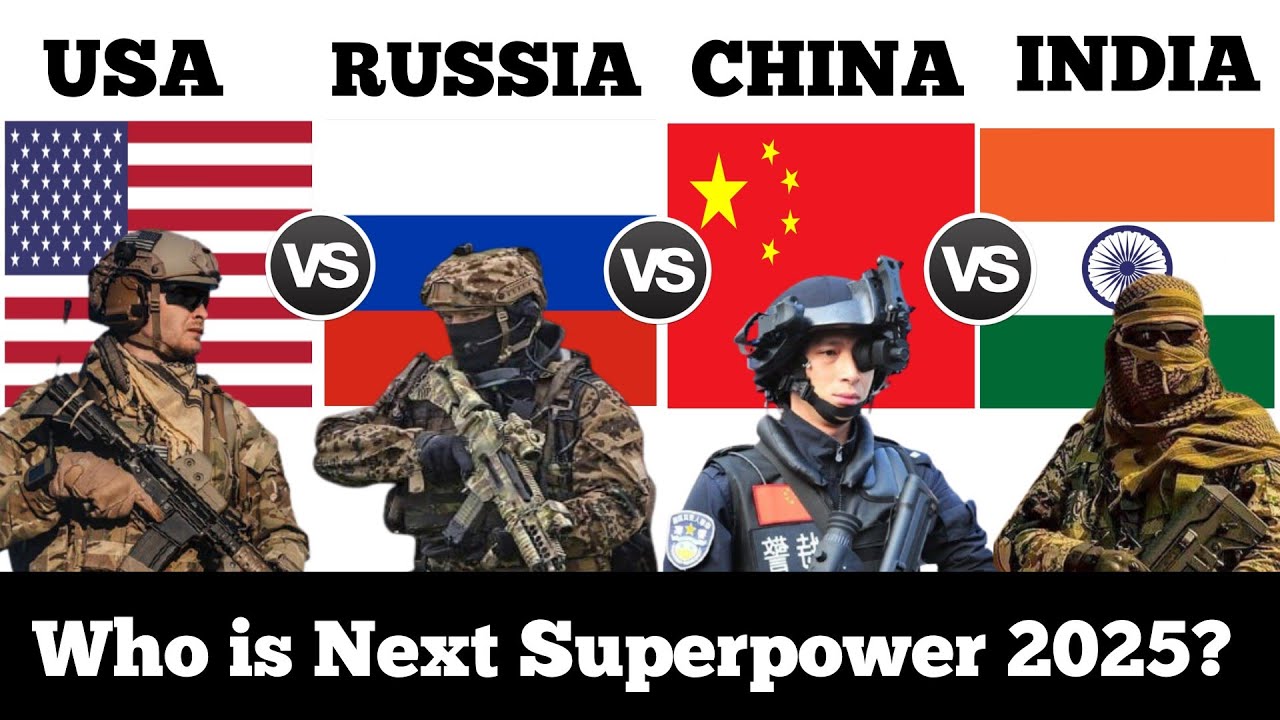 USA vs Russia vs China vs India Military Power Comparison 2025 | World military power | USA vs China