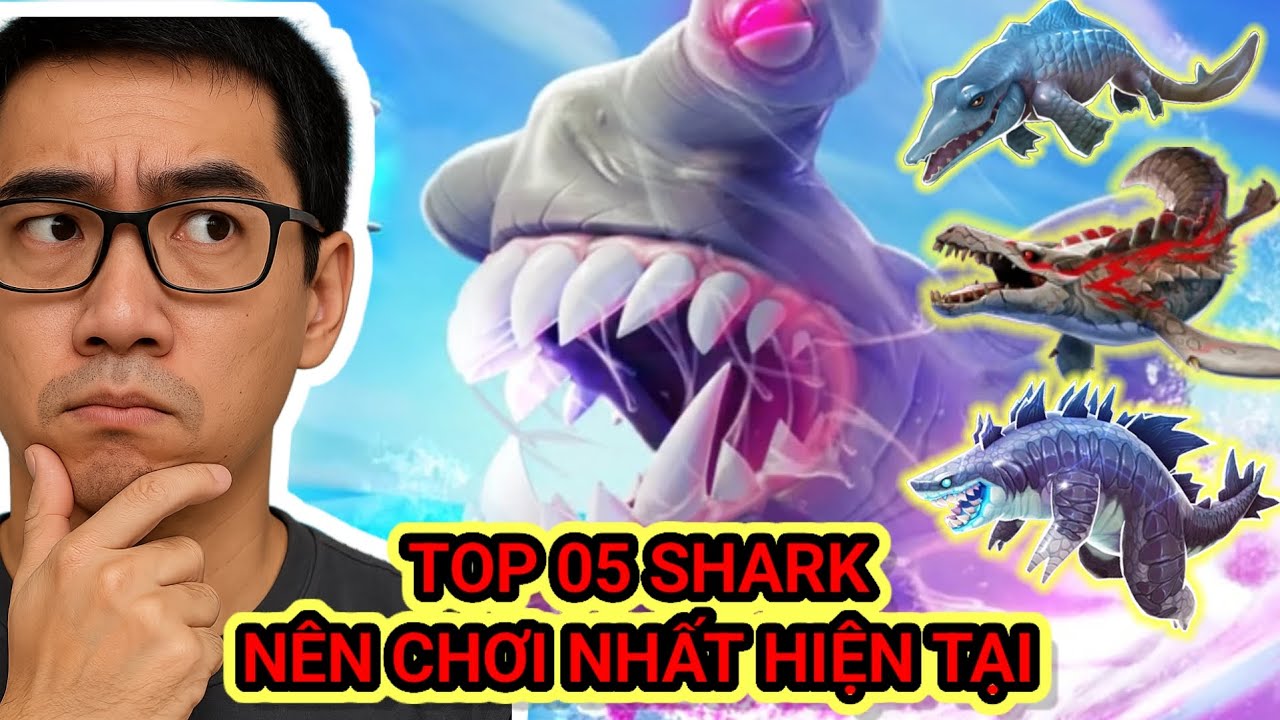 Top 05 shark nên chơi thử nhất hiện tại - Hungry shark evolution