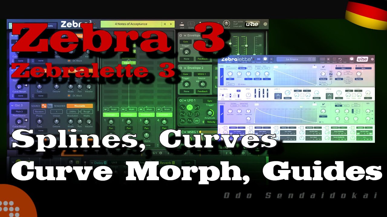 PLUGIN: Zebra3 n Zebralette3 Oszillator, Splines, Curves, Curve Morph & Guides verstehen