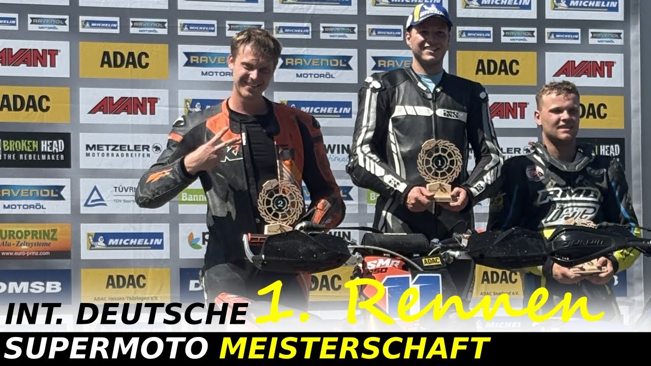 Mein erster Pokal in der Int. Deutsche Supermoto Meisterschaft 2025 / Lignieres / FULL RACE / S3