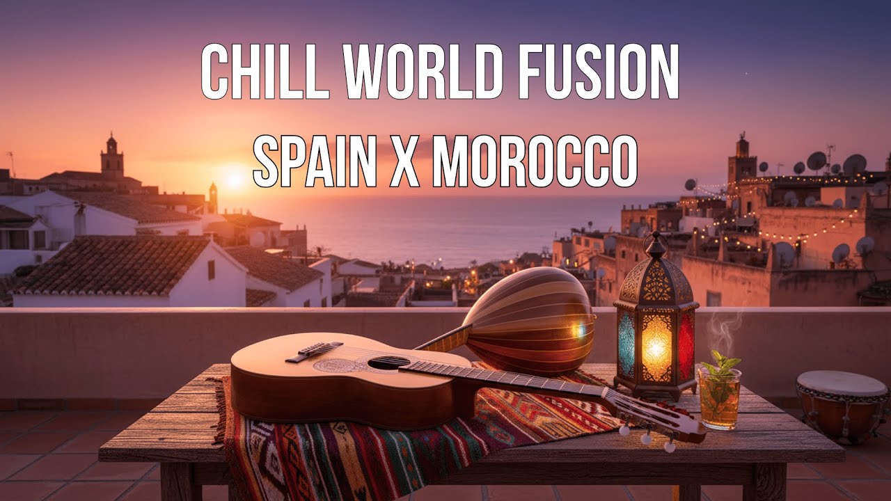 Ember Waves: Spain x Morocco Background Music – Lofi World Fusion (Guitar & Oud)