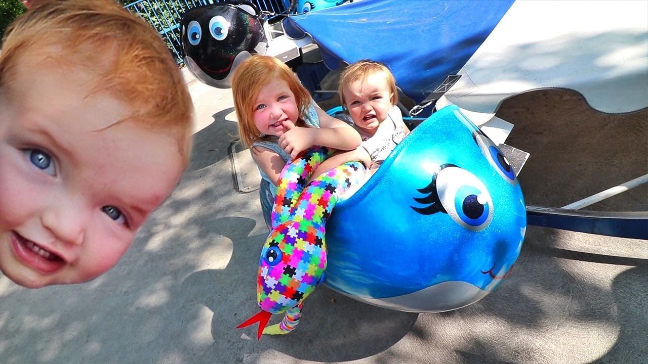 BABY DAREDEVIL!! Niko Rides his FIRST Roller Coaster and fun games at the Amusement Park!
