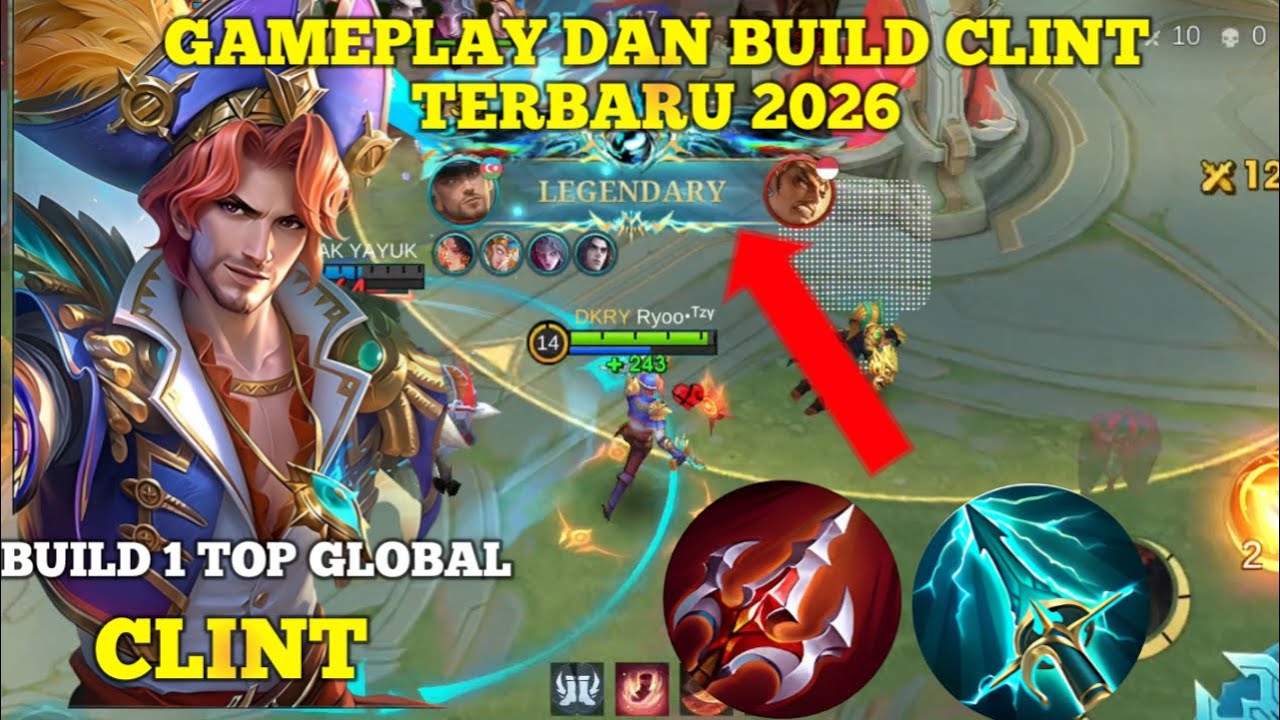 LEGENDARY | INSANE CLINT GAMEPLAY | HIGH DAMAGE MARKSMAN - MLBB