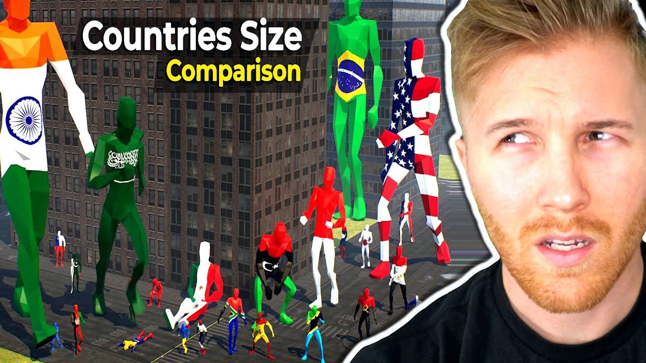 Geography Expert Reacts to Countries by Size&hellip; in FIRST PERSON?!