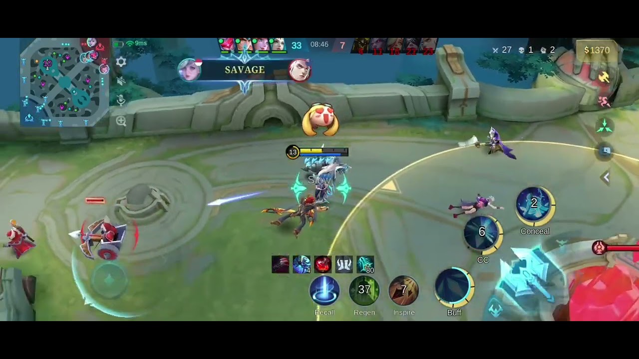MOMENT SAVAGE!!! BERTURUT-TURUT #MLBBGoldenMonth #MLBBCreator
