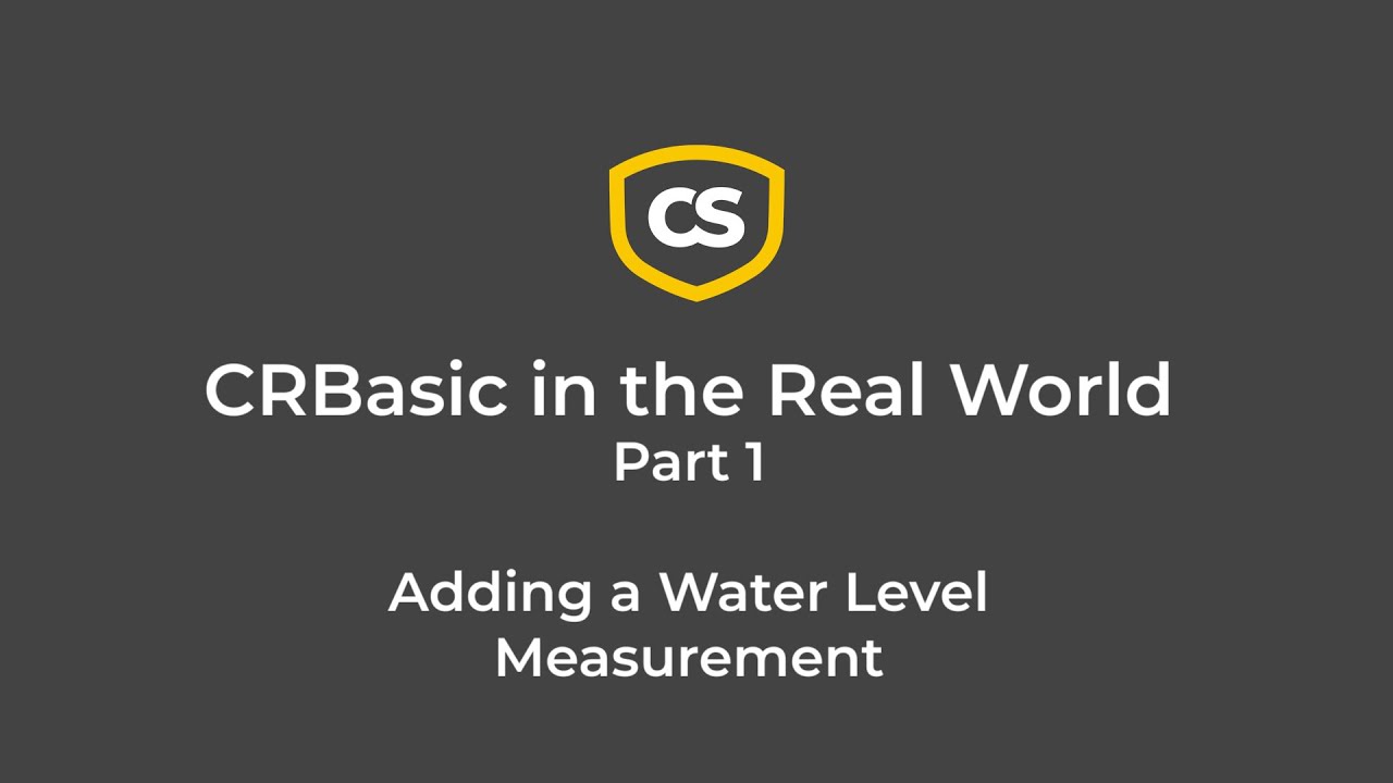 CRBasic in the Real World Part 1: Adding a Water Level Measurement