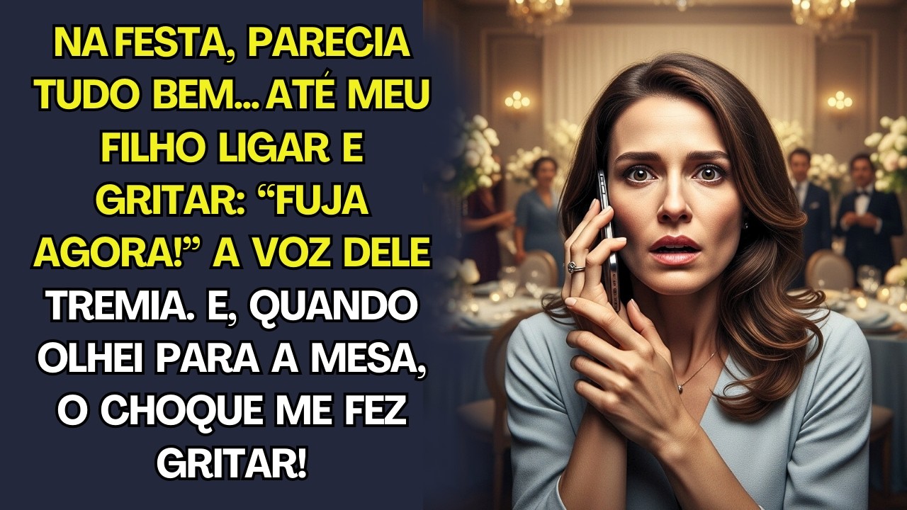 Meu filho gritou ao telefone: “FUJA DA FESTA AGORA!”  Logo depois, o que vi foi horrível!