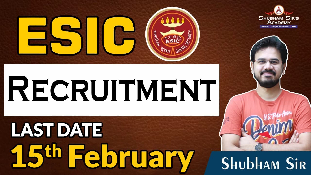 ESIC RECRUITMENT for MAHARASHTRA | 15.02.2021 | Shubham Sir | #SSA #ESIC #UDC #ESICUDC #MTS #Banking