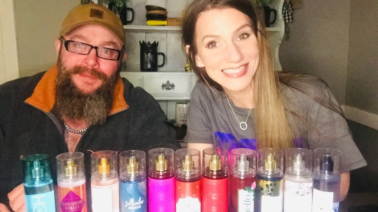 😂ROUND 2! My Husband Rates my Bath and Body Works Fragrance Mist 🤪Spring/Summer Favs