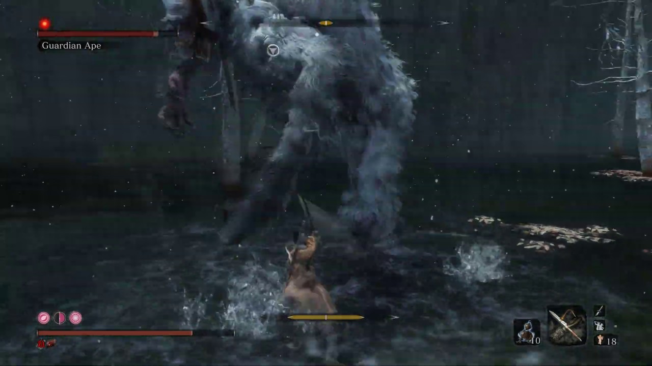 Sekiro: Shadows Die Twice - Guardian Ape First Phase Stun Loop