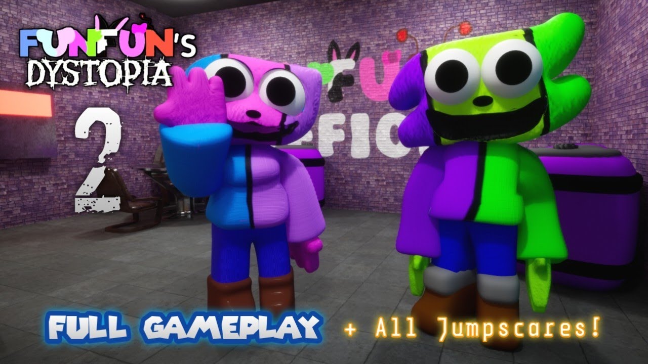 FUNFUNS DYSTOPIA 2 (НОВАЯ ИГРА BANBAN FANGAME) ПОЛНЫЙ ГЕЙМПЛЕЙ + ВСЕ СКРИМИНКИ | Mascot Horror