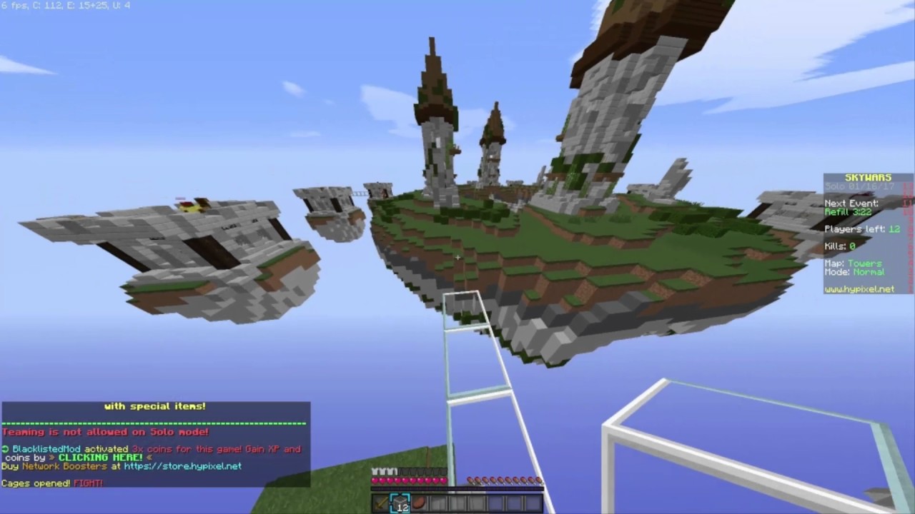 Hypixel Skywars: MLG BLOCK MONTAGE!