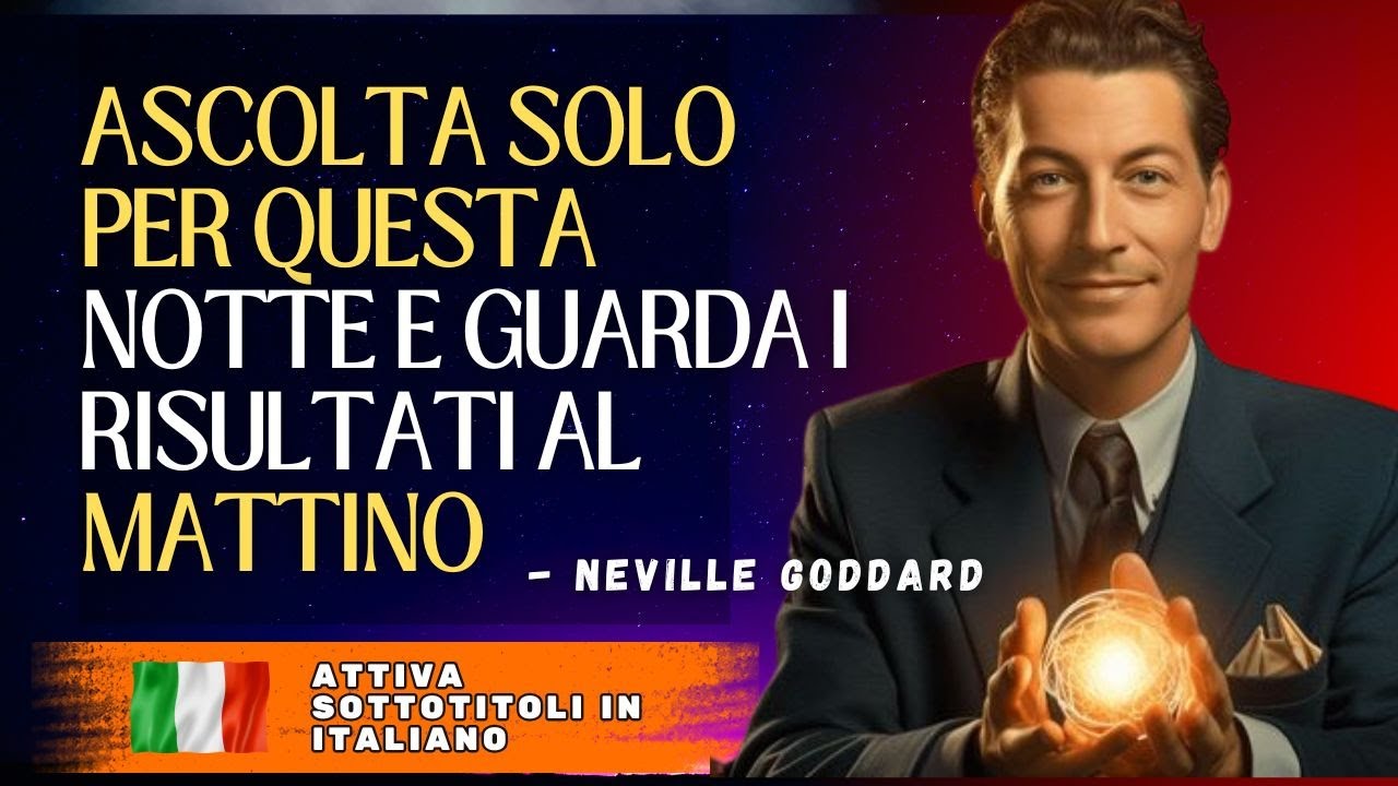 SOLO UNA NOTTE PER MANIFESTARE SUCCESSO E MOTIVAZIONE CON NEVILLE GODDARD E LE AFFerMAZIONI “IO SONO