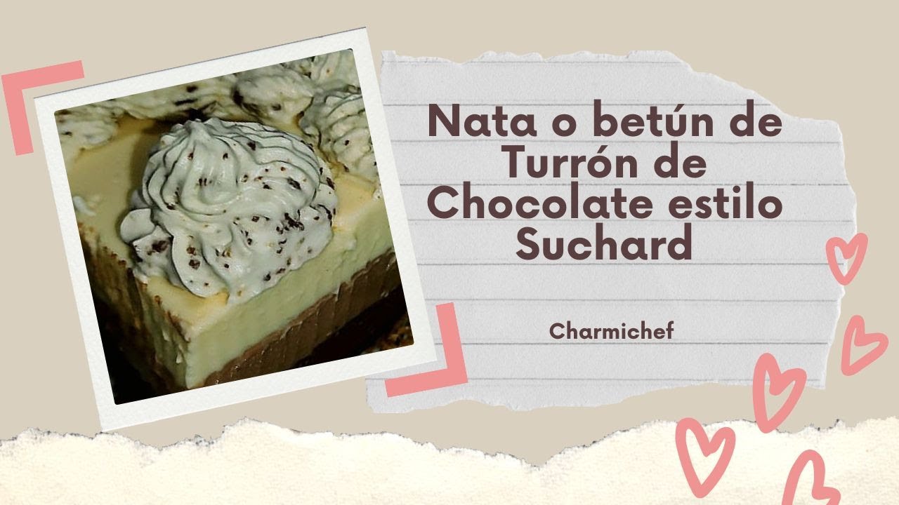 🍫✨NATA CREMA O BETÚN DE TURRÓN DE CHOCOLATE PARA DECORAR TARTAS ✨🍫 Súper Fácil y Cremosa
