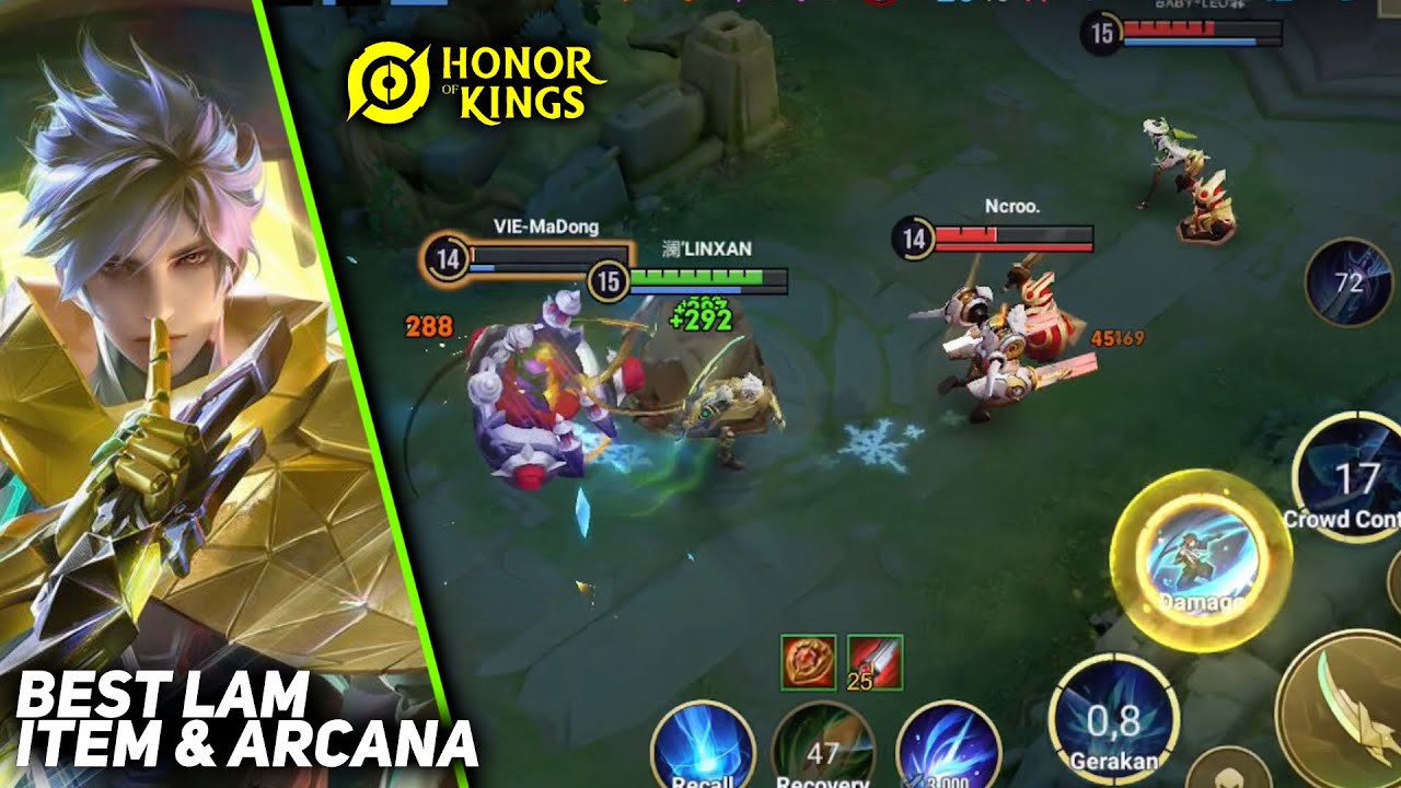 LAM | 17 Kill | Best Build & Arcana | Brutall Gameplay Top 1 LAM | Honor Of Kings
