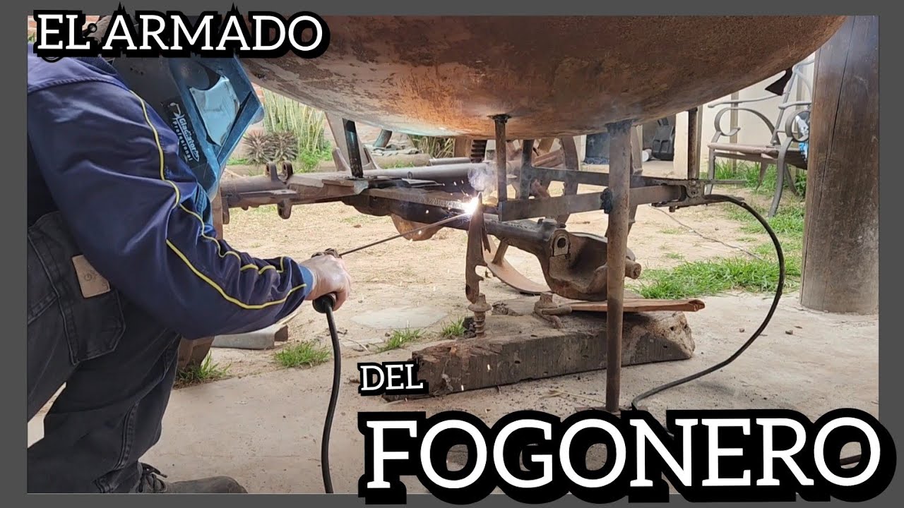 Asador .FOGONERO parte 2.....EL ARMADO del fogonero. como hacer un fogonero ?
