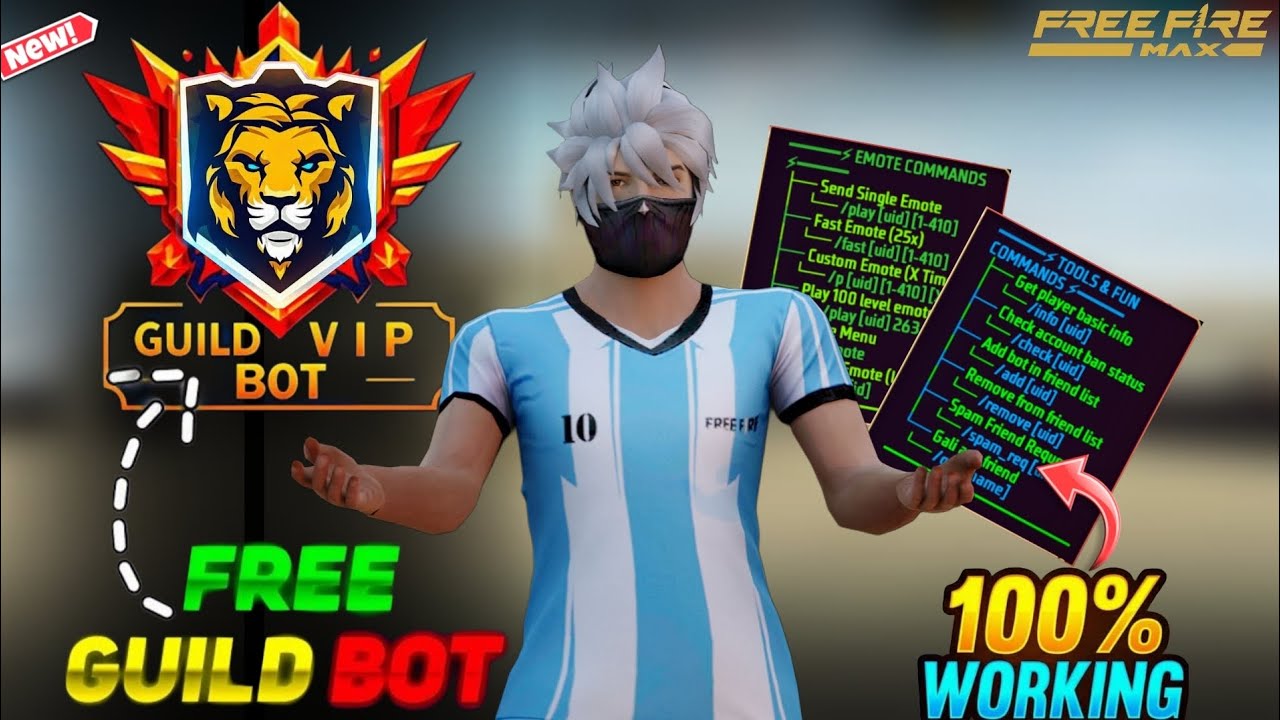 Free Fire Guild Bot After OB52 Update 🤖 | Free Fire Guild Bot Setup 100% Free (Working Today)
