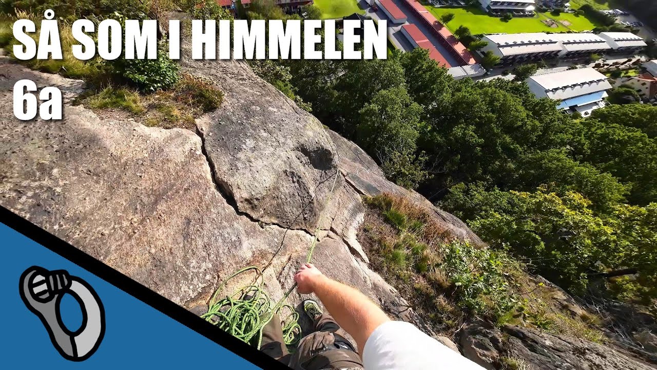 Maybe the best multipitch in Gothenburg: Så som i Himmelen (6a), Lexby | POV Sport Climbing