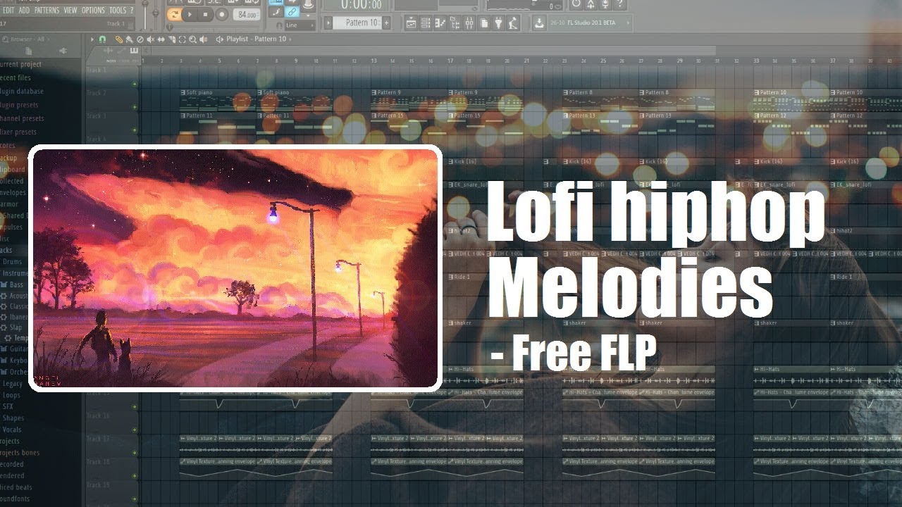 (Free FLP) Lofi hiphop Melodies - FL Studio Beat Template