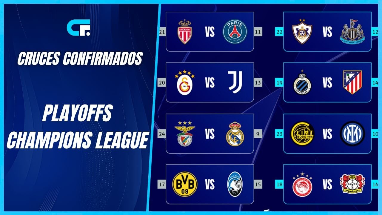 ✅ Sorteo Champions League [En Vivo y En Directo] 🏆 Playoffs - Cábala Futbolera