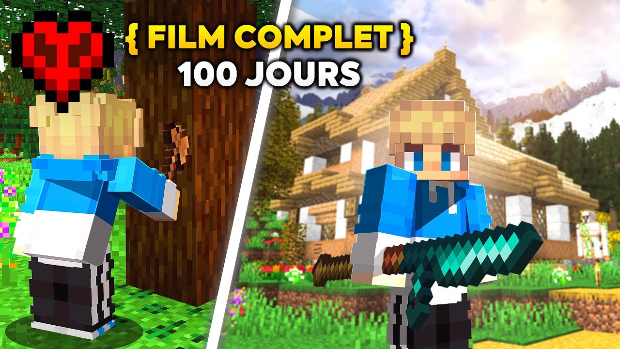 J'ai surv&eacute;cu 100 Jours dans un Minecraft Modd&eacute; R&eacute;aliste en Hardcore