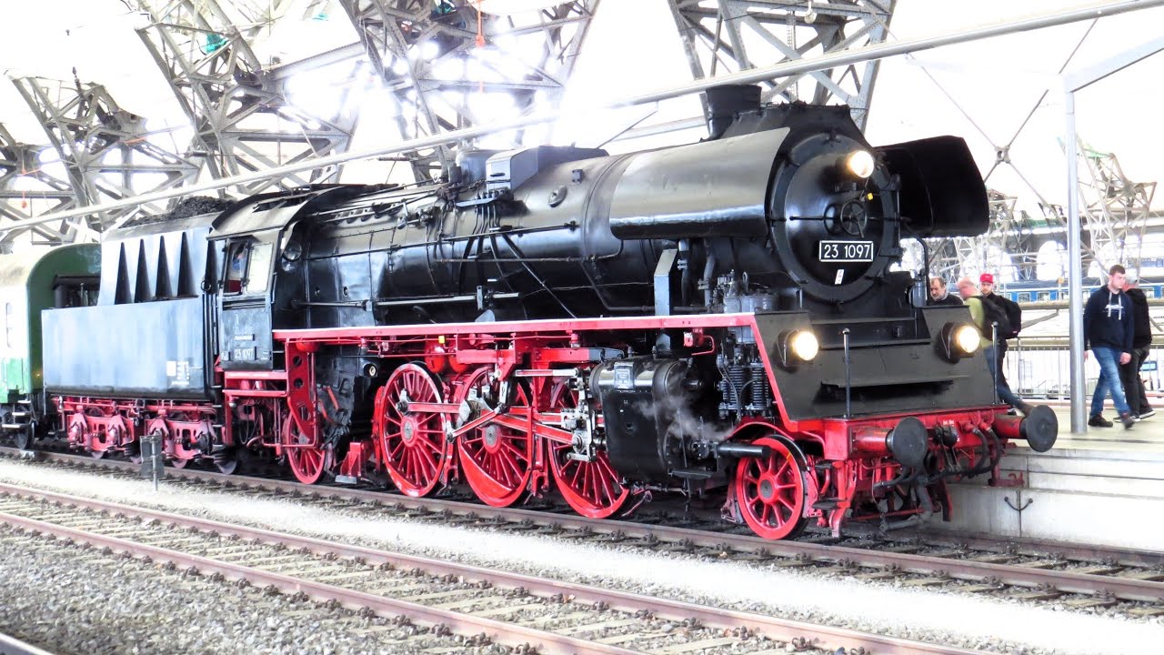 Dresden Steam Festival 13th 14th April 2024 at Dresden Altstadt Roundhouse and Hauptbahnhof.