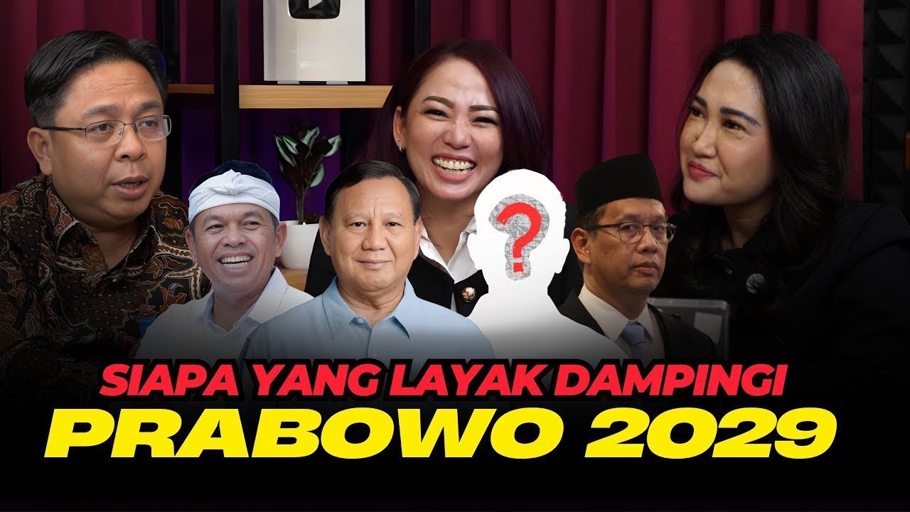 Figur Baru Bermunculan Berpotensi di Pilpres di 2029, Siapa Yang Layak Dampingi Prabowo?