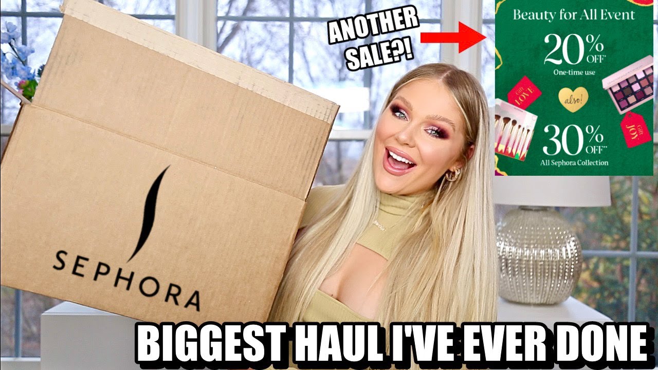 Огромная покупка в Sephora в декабре 2021 года (на самом деле, это самая большая покупка в моей ж...