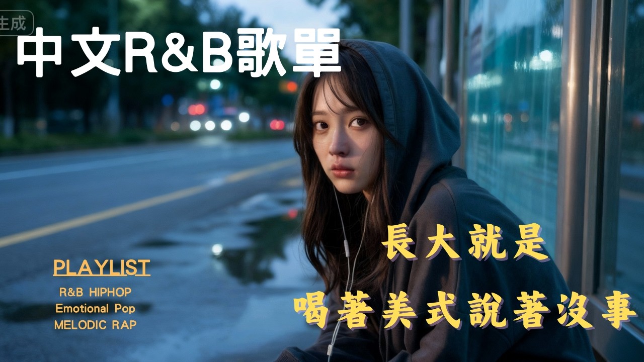 【中文R&B】長大後就是喝著美式，說著沒事。｜ 其實你也很累吧... ｜ 深夜 Emo 歌單 ｜ #playlist