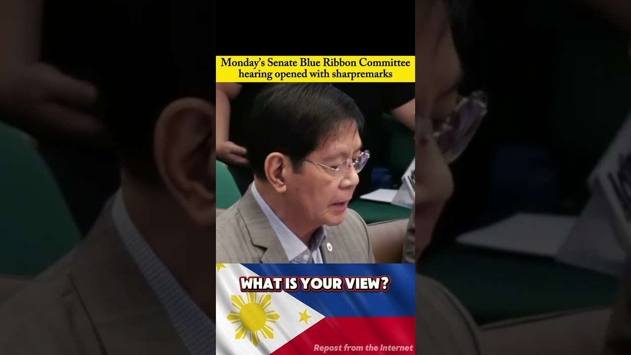 Monday’s Senate Blue Ribbon Committee hearing opened with sharpremarks