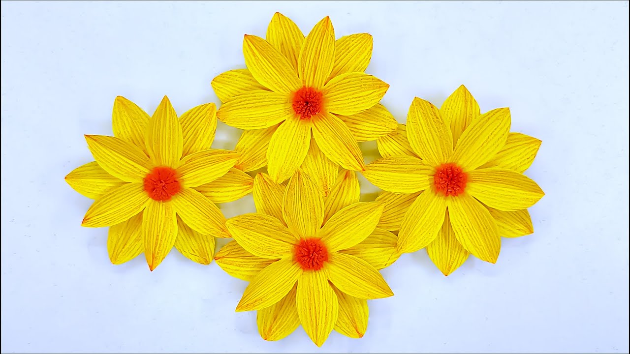 Simple and Beautiful Paper Flowers \\ DIY Flowers \\ Home Decor