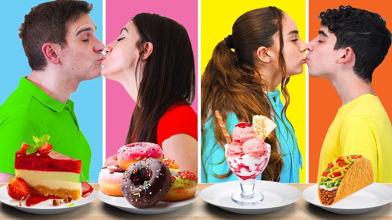 MANGIAMO SOLO CIBO DEL COLORE PREFERITO DEL FIDANZATO CHALLENGE!!