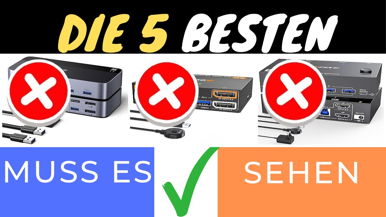 DIE BESTEN KVM SWITCHES FÜR DUAL-MONITOR SETUPS 2025! ⚡️🖥️